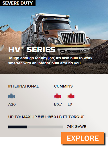 HV™ Explore International® HV Series specifications at McCandless Truck Center
