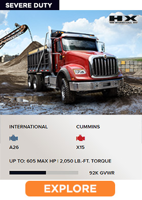 Explore International® HX Series Construction Trucks